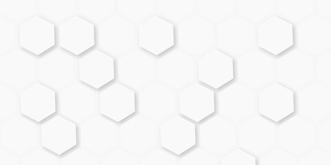 Seamless pattern with hexagons. Geometric texture white pattern design. Luxury honeycomb grid White Pattern.