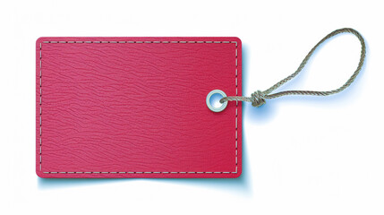 blank price tag on white background