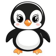 Obraz premium penguin, animal, vector, transparent background
