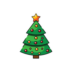 Christmas Tree Icon Color