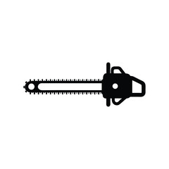 Chainsaw icons, Chainsaw silhouette vector art, and illustration on a white background