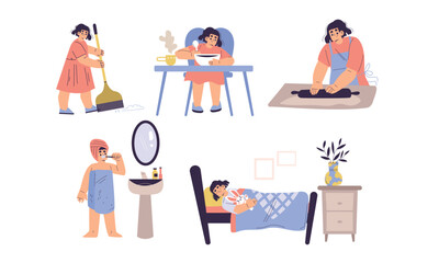 Daily Life Activities Illustrated in a Fun and Engaging Style for Everyone to Enjoy