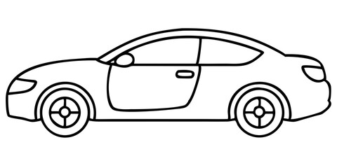Obraz premium Car Illustration for Vehicle Art, Automotive Graphics, Modern Transportation Design
