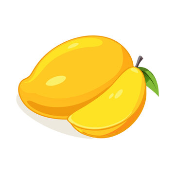Ripe Mango Fruit Illustration