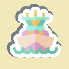 Sticker Battleship. related to Vehicle symbol. editable