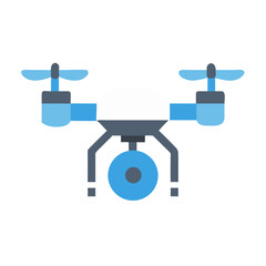 Modern flat drone icon for app or website