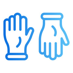Obraz premium gloves Gradient icon