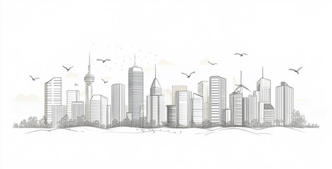 Fototapeta premium style abstract background of city architecture background design