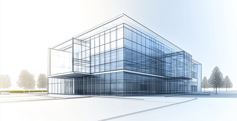 style abstract background of building