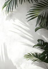 creative tropical leaves