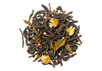 Loose Leaf Tea Blend isolated on transparent background


