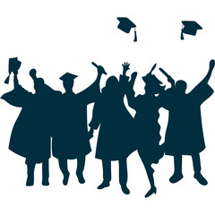 Student Graduation Silhouette