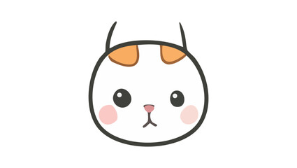 Sad Cat with Brown Patch