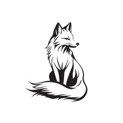 Hamster silhouette vector illustration, minimalist and cute style, featuring simple shape with active pose, perfect for logo design