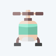Icon Helicopter. related to Vehicle symbol. flat style. editable