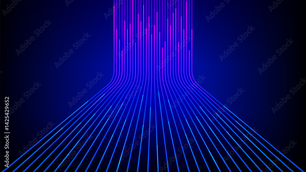 Poster wireless data network and connection technology concept. high speed data transfer, futuristic backgr