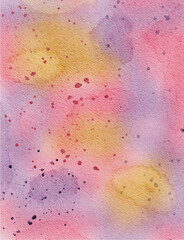 Pastel Sunset Watercolor Background
