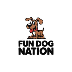 Funny dog logo