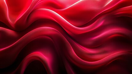 Obraz premium The flowing texture of red silk
