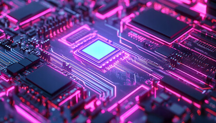 Obraz premium Abstract swirling pink purple nebula background