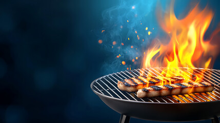 Grilling action backyard barbecue food photography nighttime close-up flavorful experience