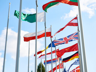 Flags of countries for business events
