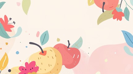 Mother's Day Apple Background: With the Sweetness and Warmth of Apples, Inscribing the Deep Love and Cozy Moments of Mother's Day