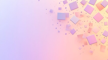 Obraz premium Pastel Cubes Abstract Background. (9)