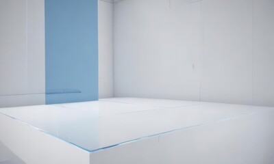 Subtle blue blueprint effect on clean white backdrop, clean technical aesthetic, vintage, photo
