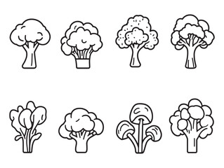 Closeup of Vibrant Green Broccoli on a Wooden Table