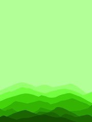 Obraz premium green hills background