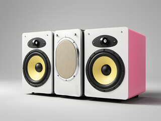 Fototapeta premium retro audio cassette ,retro music speaker