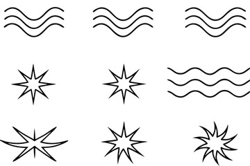 neutron line art elegant abstract representation of neutrons