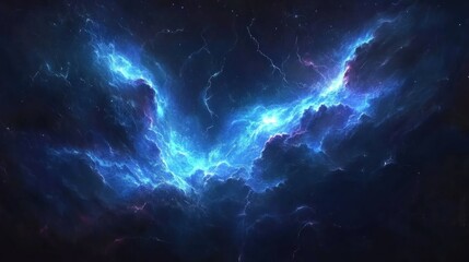 Fototapeta premium Cosmic electric nebulae