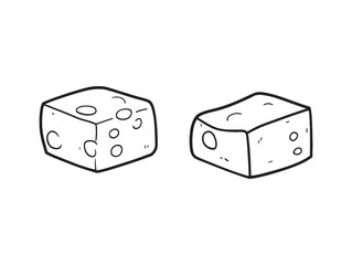 Sliced Cheddar Cheese Pieces Ready for Tasting