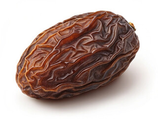 Dried brown raisin isolated on transparent background