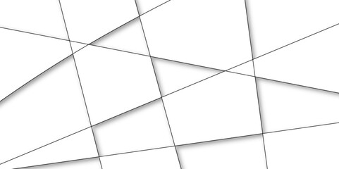 White background, geometric composition abstract. Abstract geometric design with white and black accents.white art paper with layer background.	