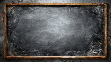 Wooden framed chalkboard with  Clean Slate Blank Chalkboard with Wooden Frame,