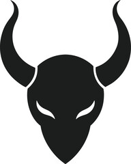 Minimal Horns Shape for Halloween Costumes and Graphics