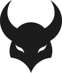 Simple Scary Horns Vector for Halloween Decorations
