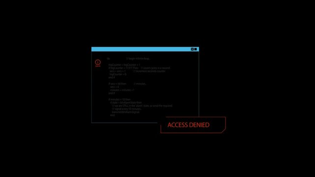 Eror code text animation simple  element asset visual