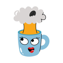 Coffee vector Sticker. Eps 10 file