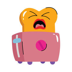 Bread toaster vector Sticker. Eps 10 file