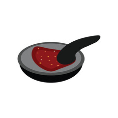 sambel coek logo icon illustration flat