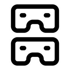 multiplayer game line icon.