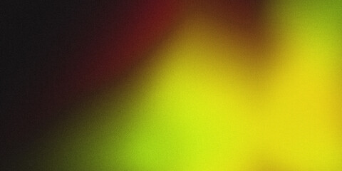 Yellow and Green Blurred Gradient with Grainy Grunge Texture