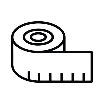recommend clip art: Measuring Tape Roll Icon