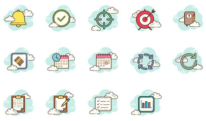 Set of Business Strategy icons	