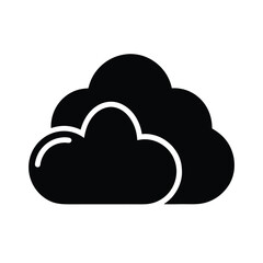 Cloud Silhouette Vector Illustration