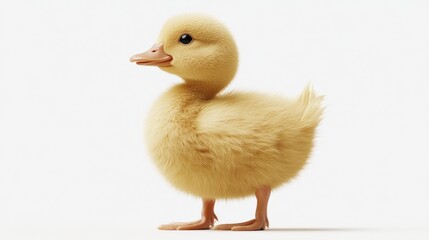Fototapeta premium Cute little yellow duckling